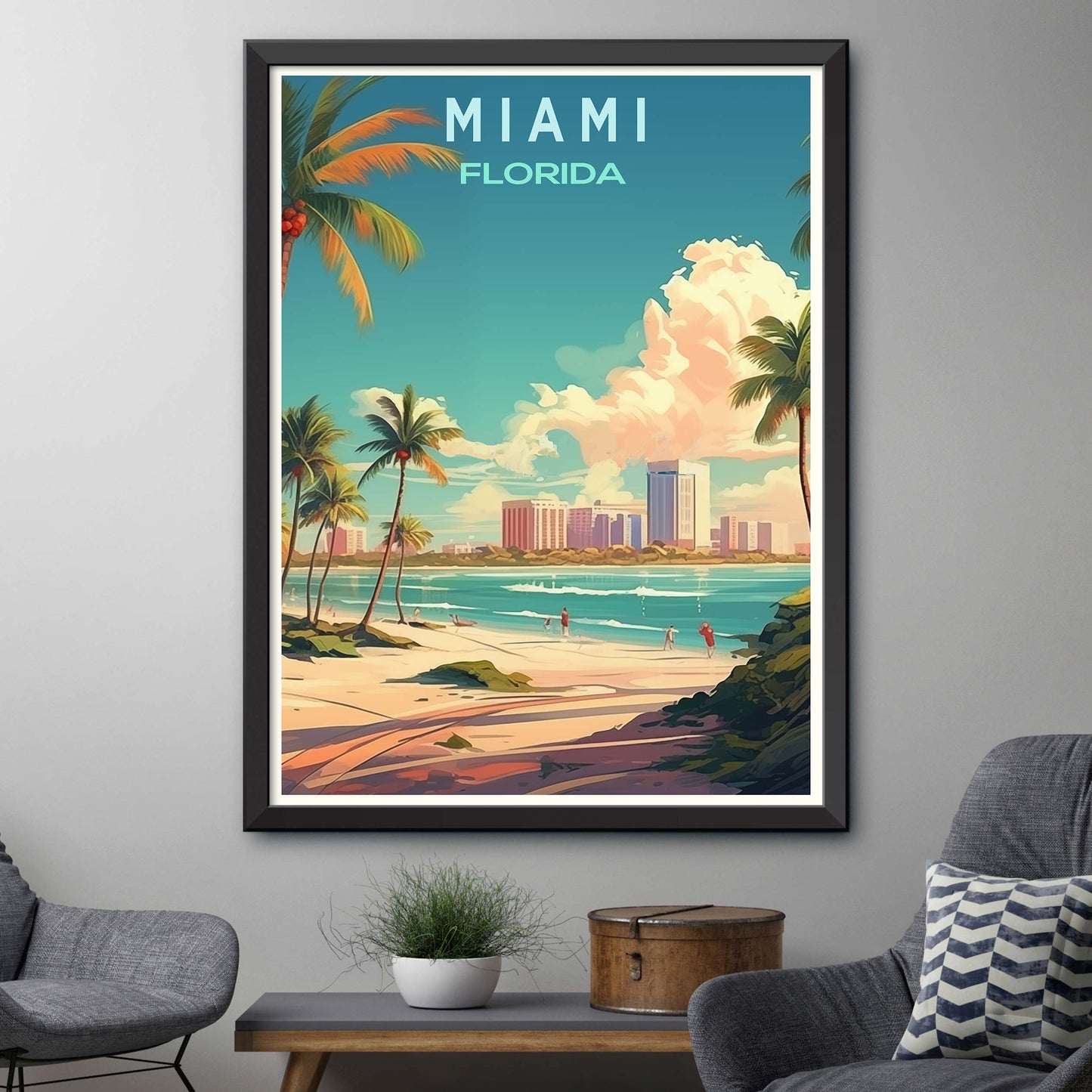 Sun-Kissed Serenity: Vibrant Miami Vibes