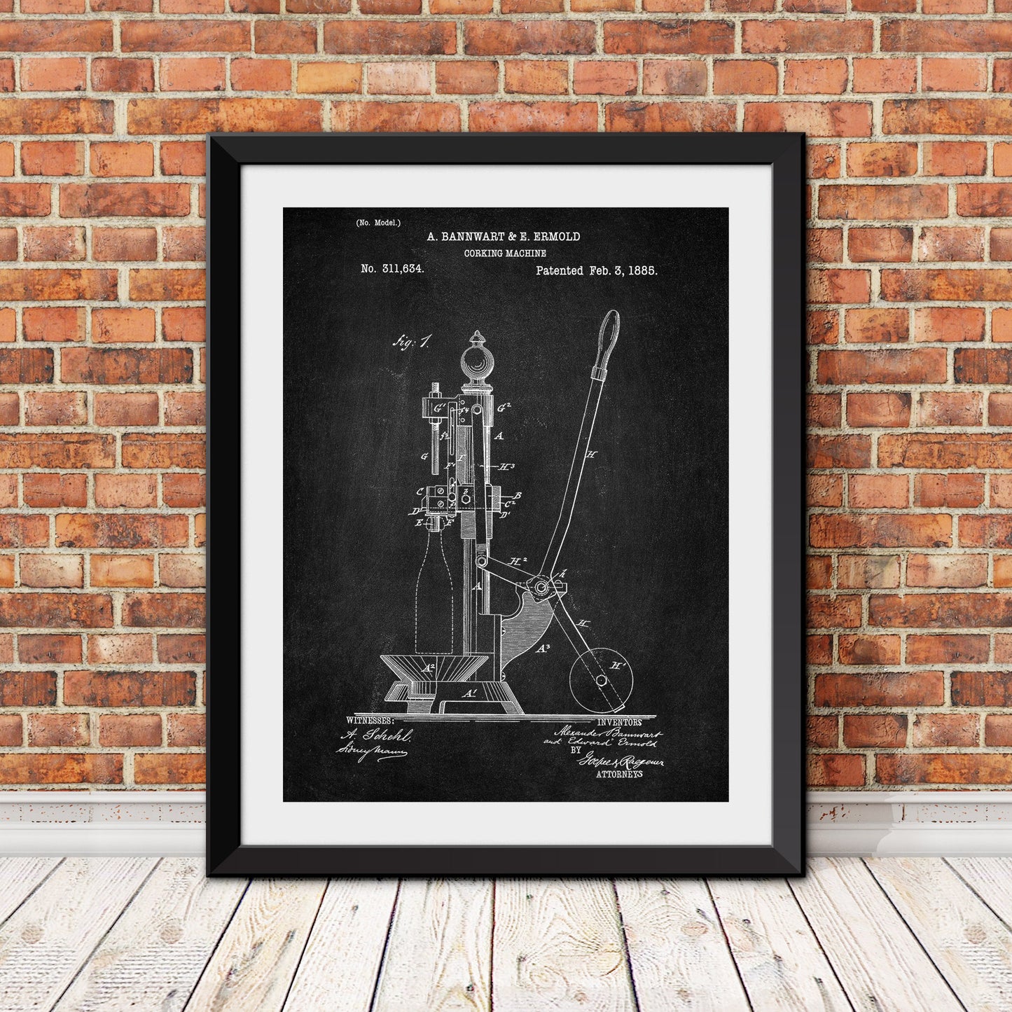 Corking Machine Patent Patent Print