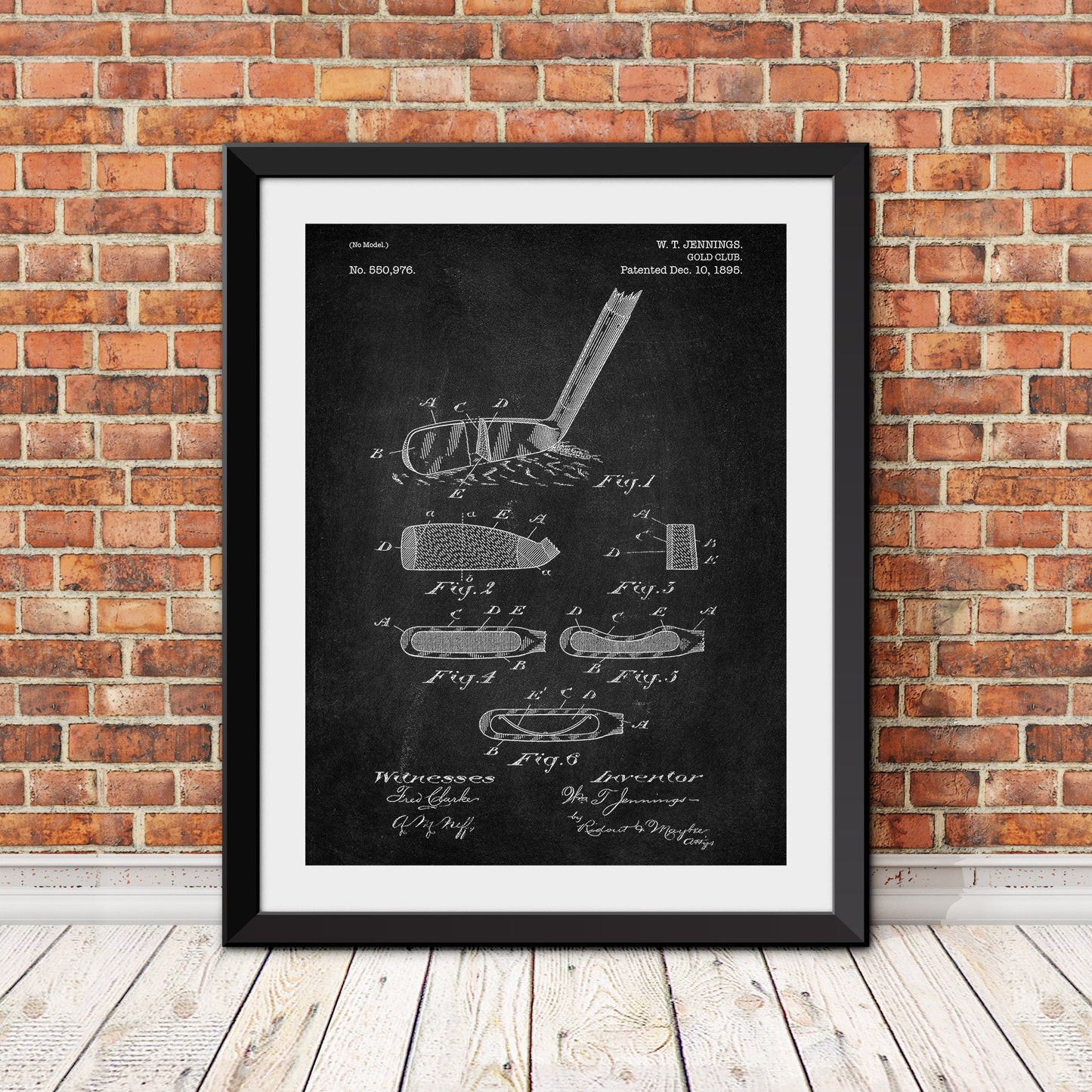 Golf Club Patent Patent Print