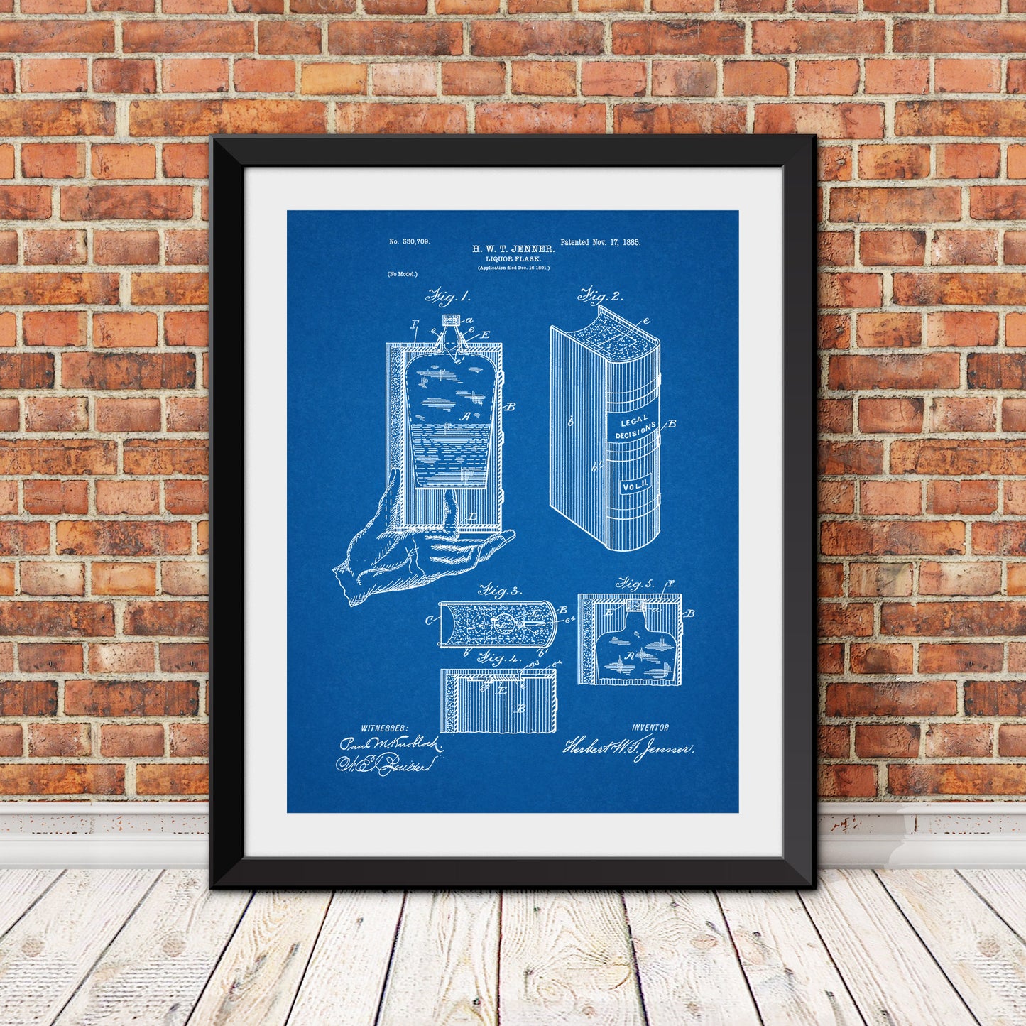Flask Patent Patent Print
