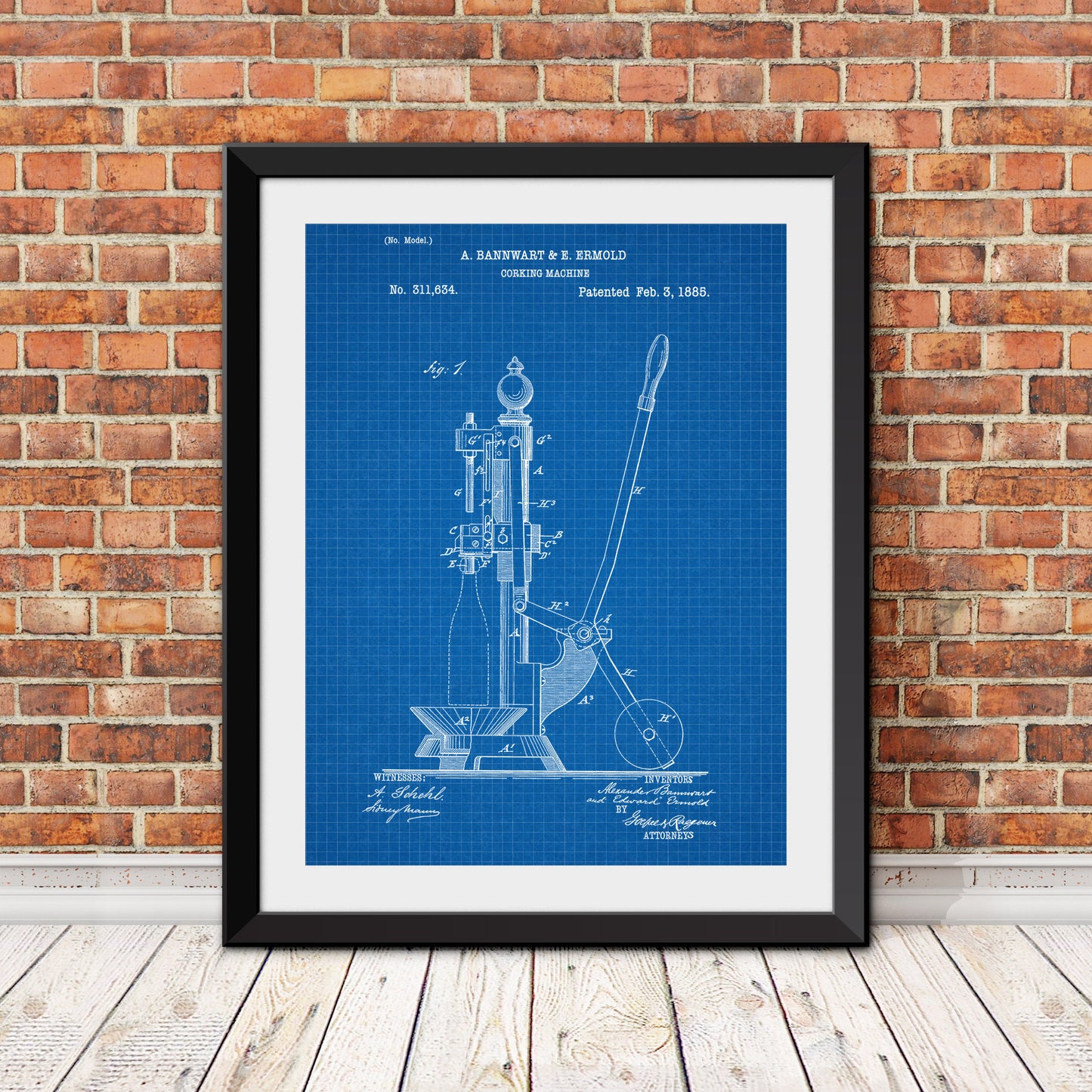 Corking Machine Patent Patent Print