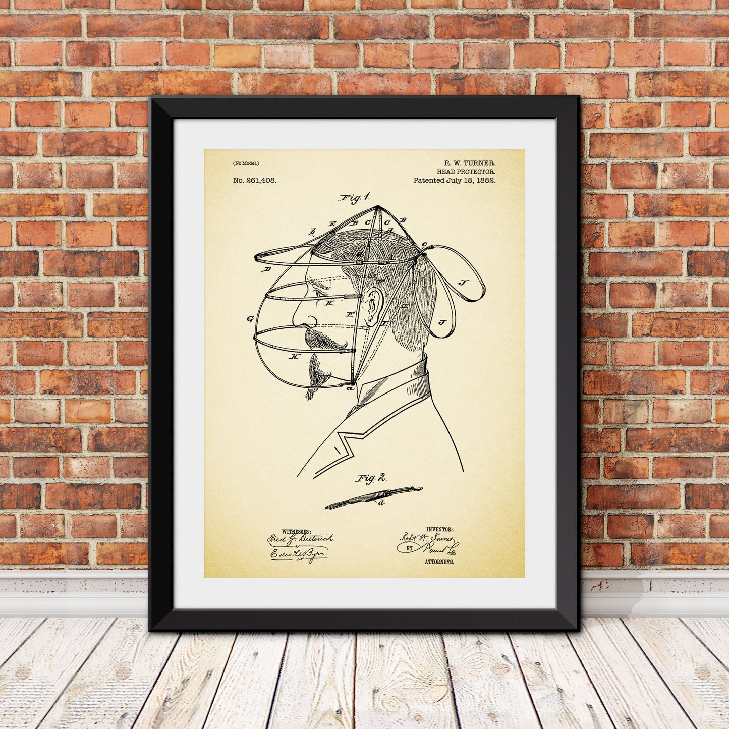 Baseball Head Protector Patent Patent Print