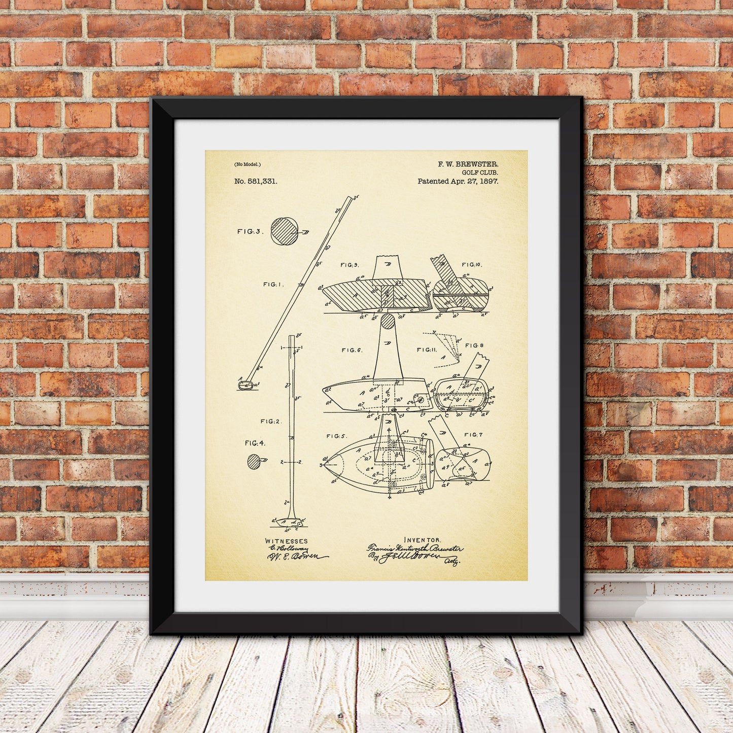 Golf Club Patent III Patent Print