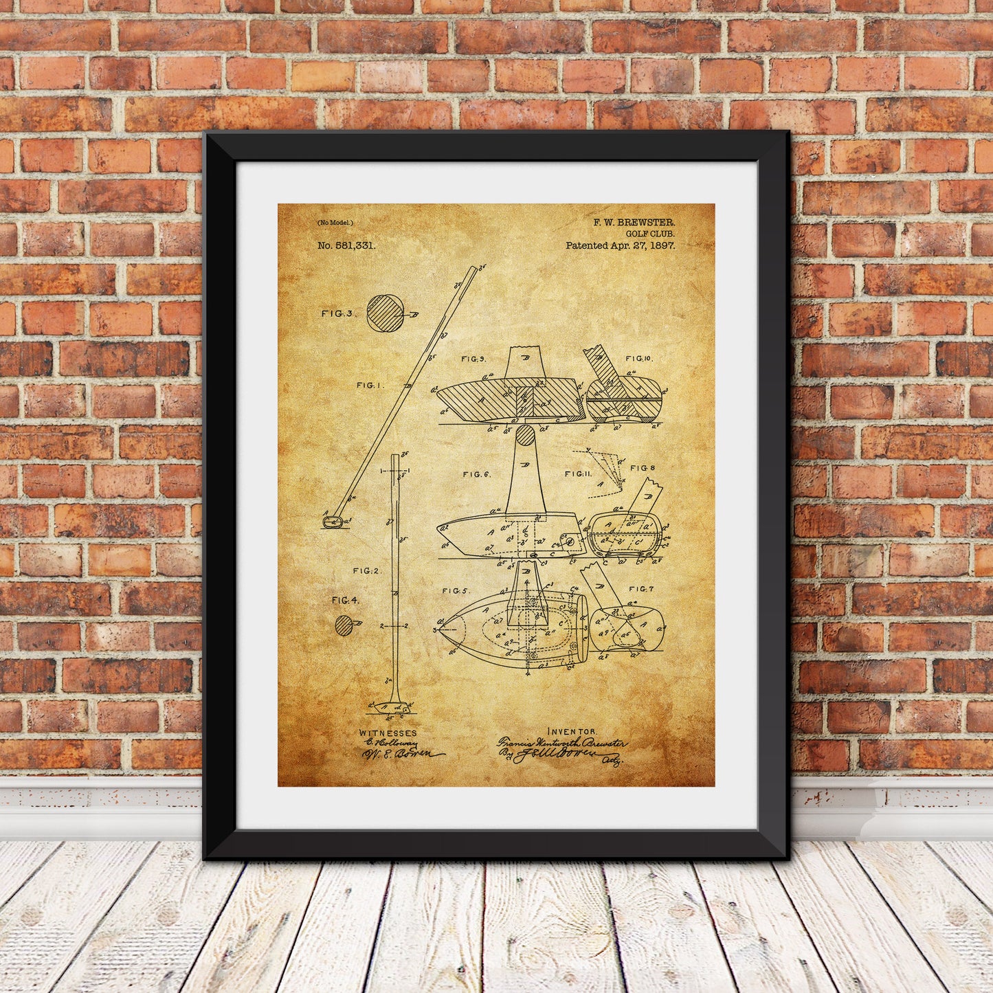 Golf Club Patent III Patent Print