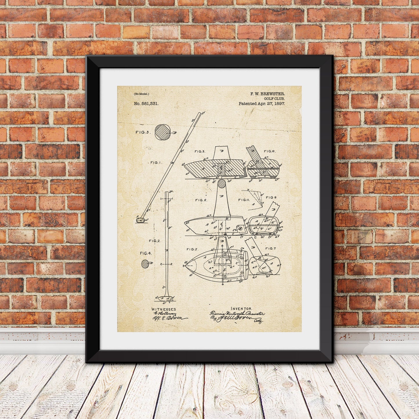 Golf Club Patent III Patent Print