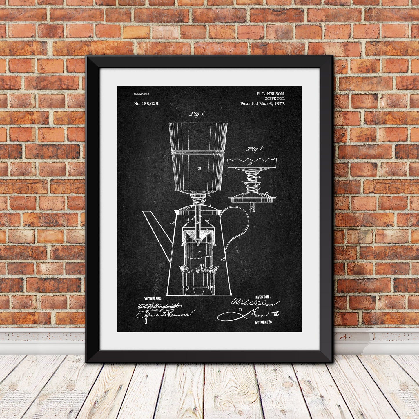 Coffee Pot Patent Patent Print