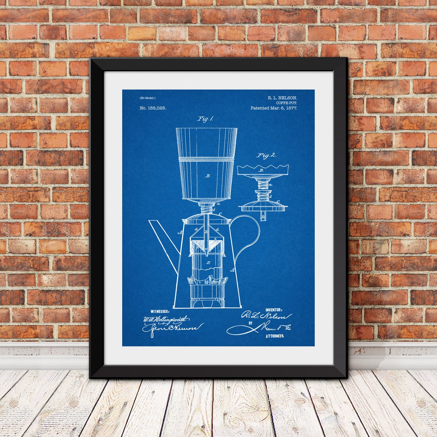 Coffee Pot Patent Patent Print