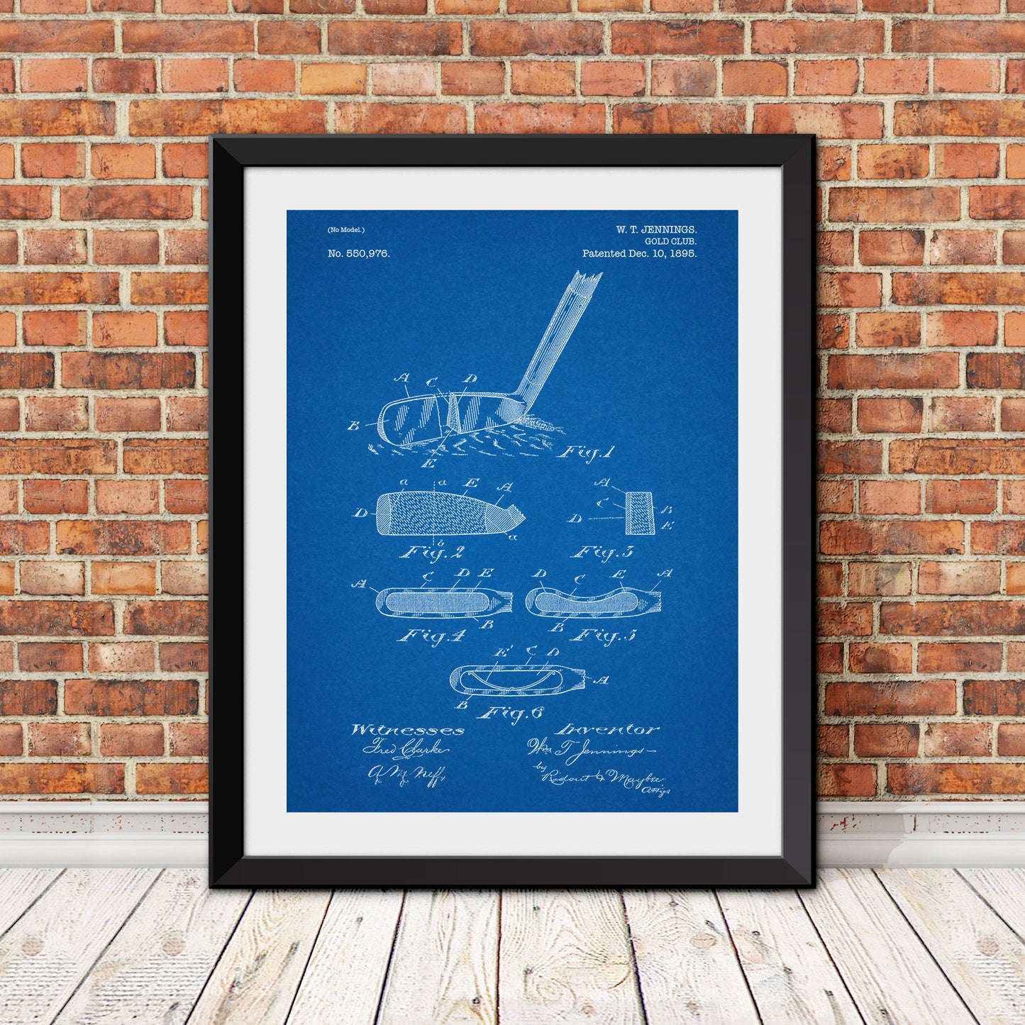 Golf Club Patent Patent Print