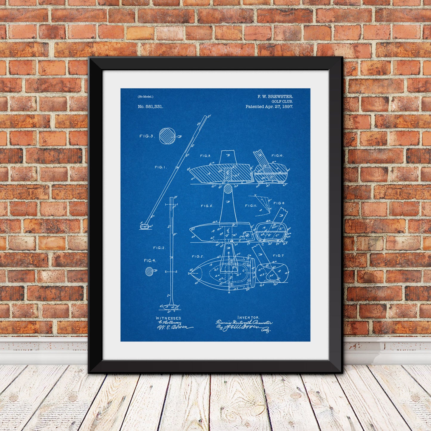 Golf Club Patent III Patent Print