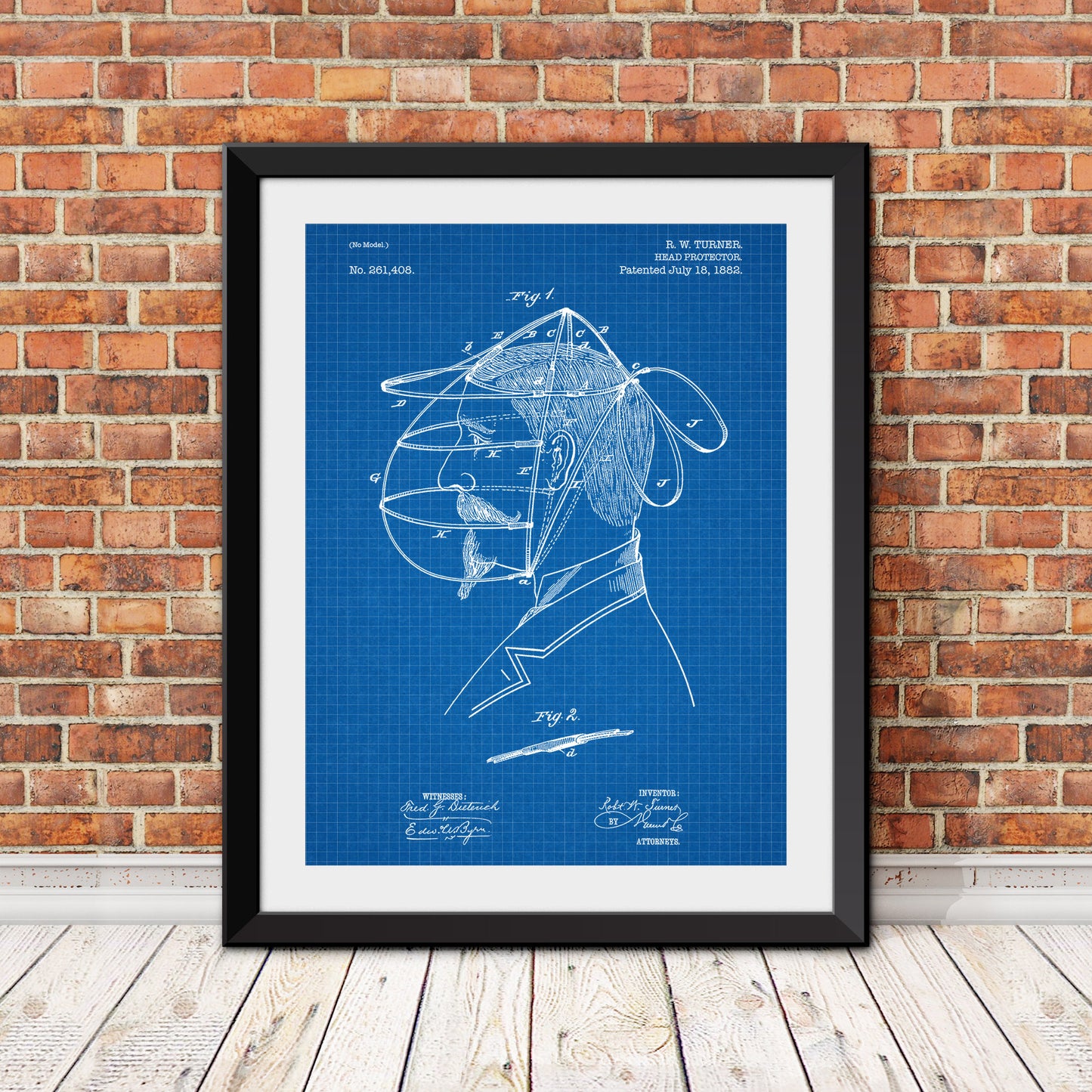 Baseball Head Protector Patent Patent Print