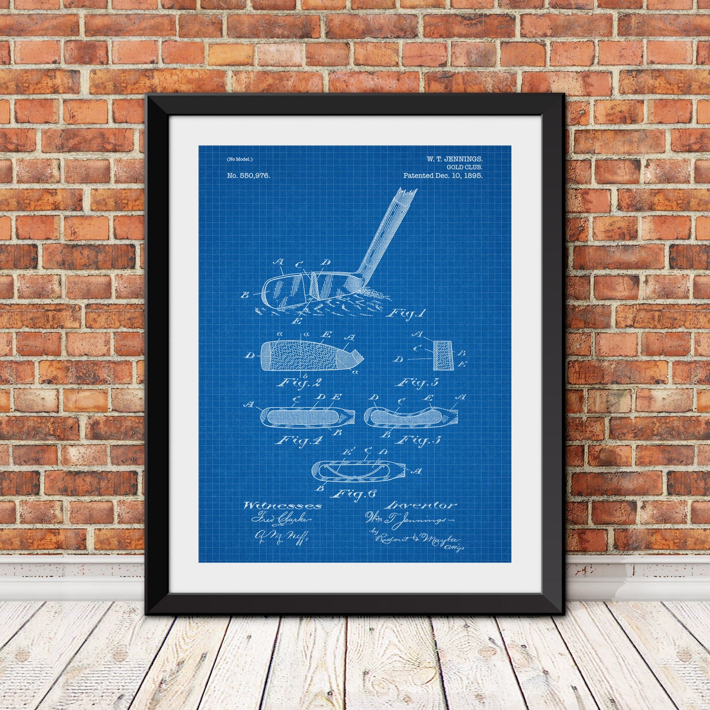 Golf Club Patent Patent Print