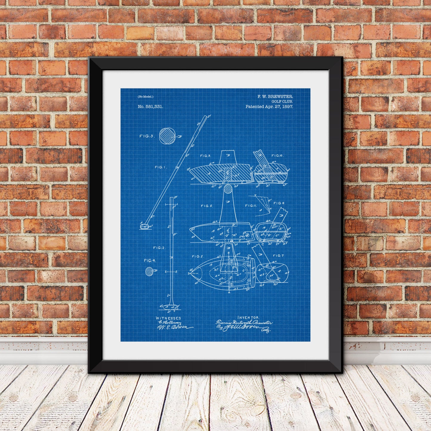 Golf Club Patent III Patent Print