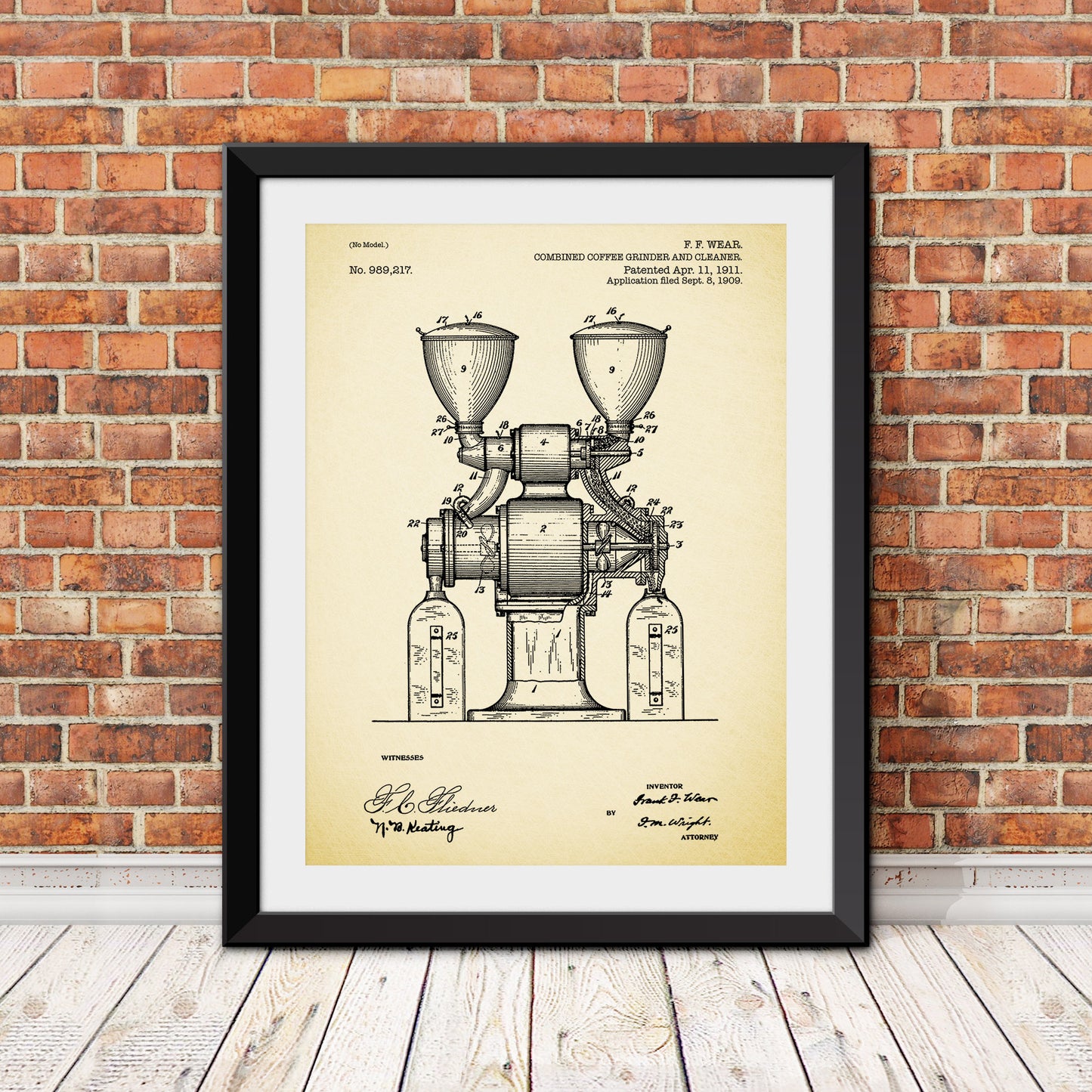 Coffee Grinder Patent Patent Print