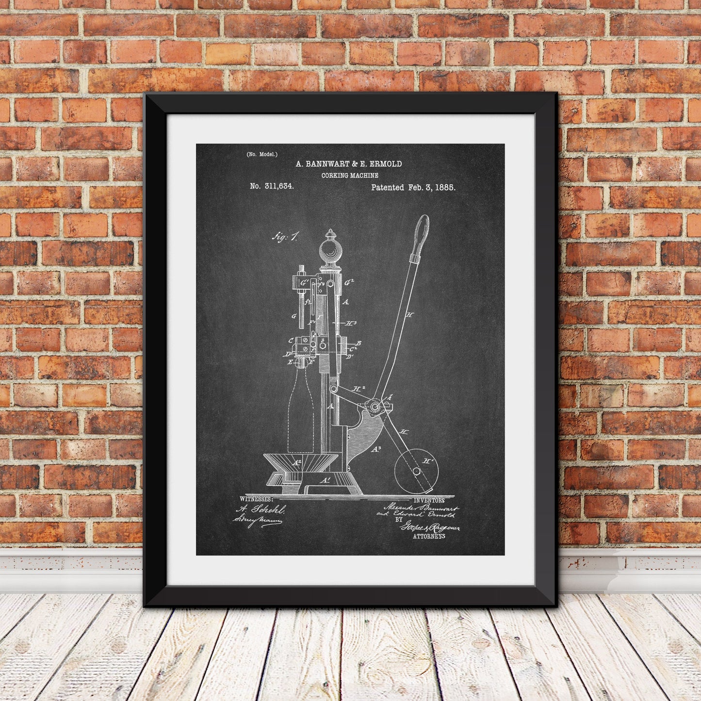 Corking Machine Patent Patent Print
