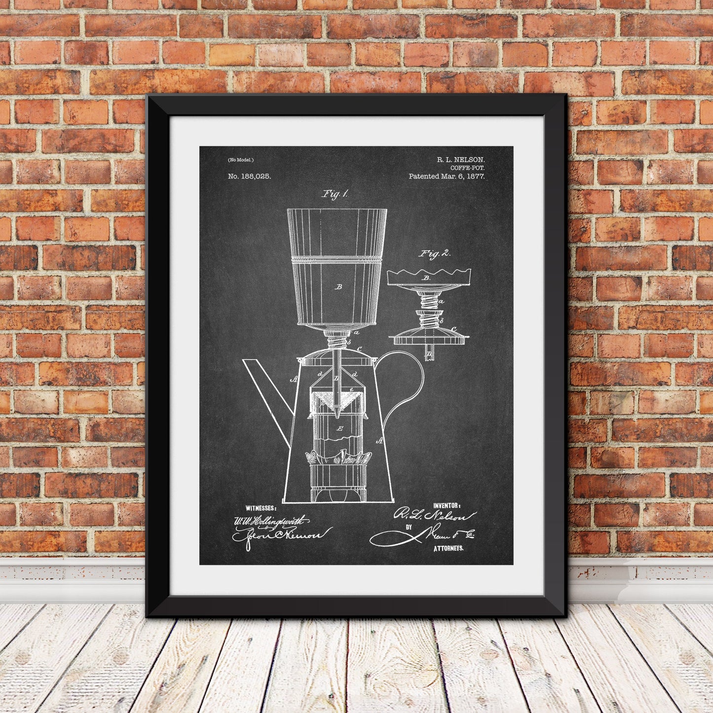 Coffee Pot Patent Patent Print