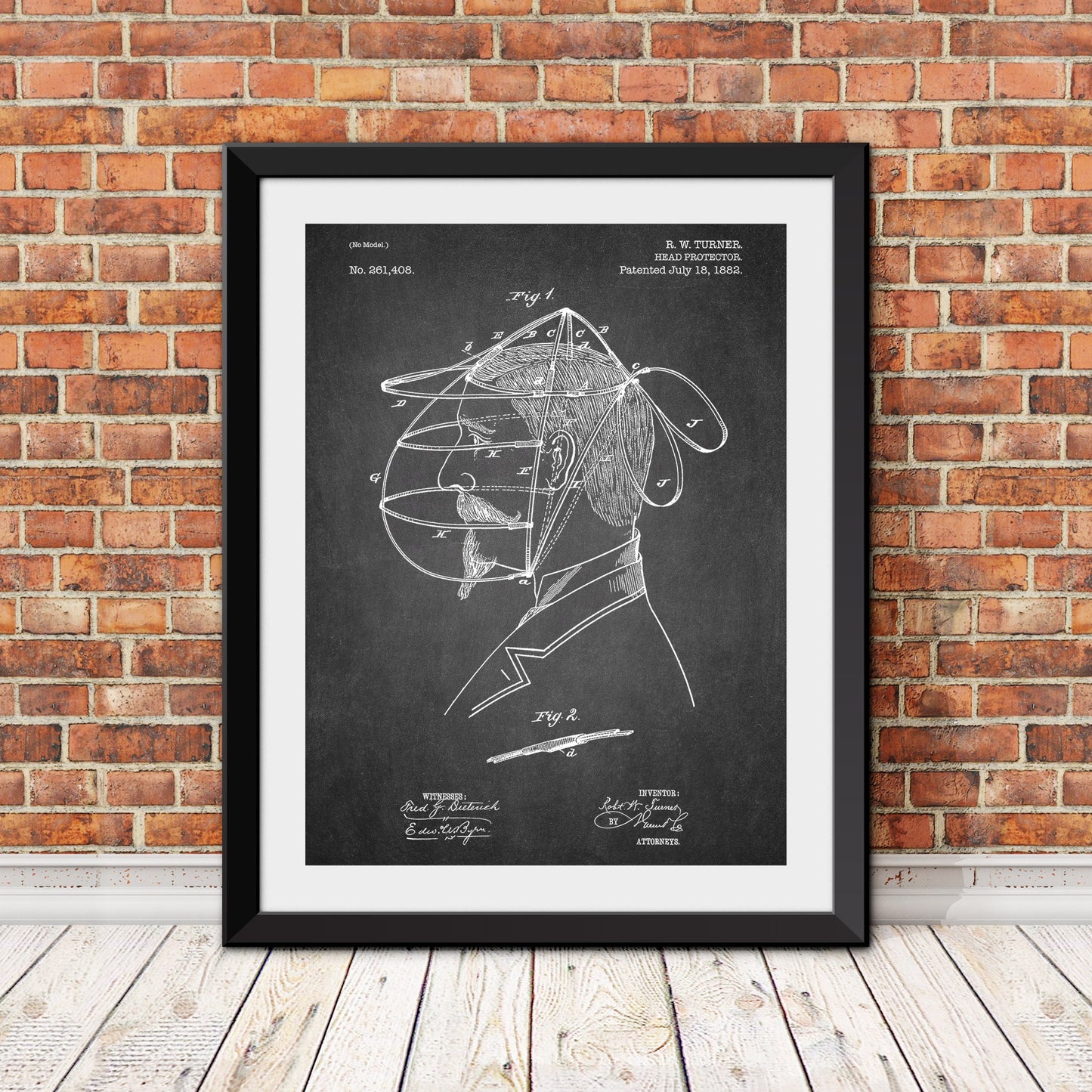 Baseball Head Protector Patent Patent Print