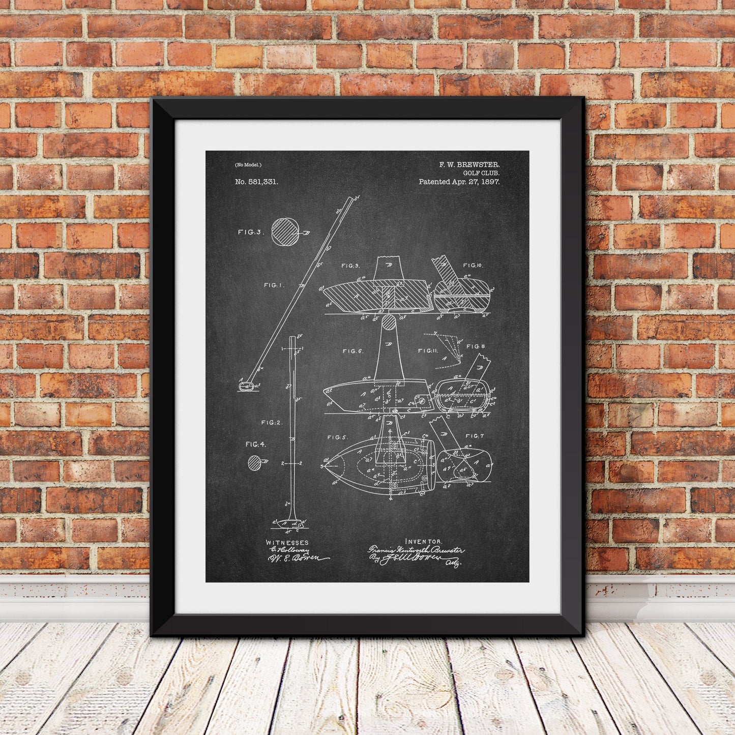 Golf Club Patent III Patent Print