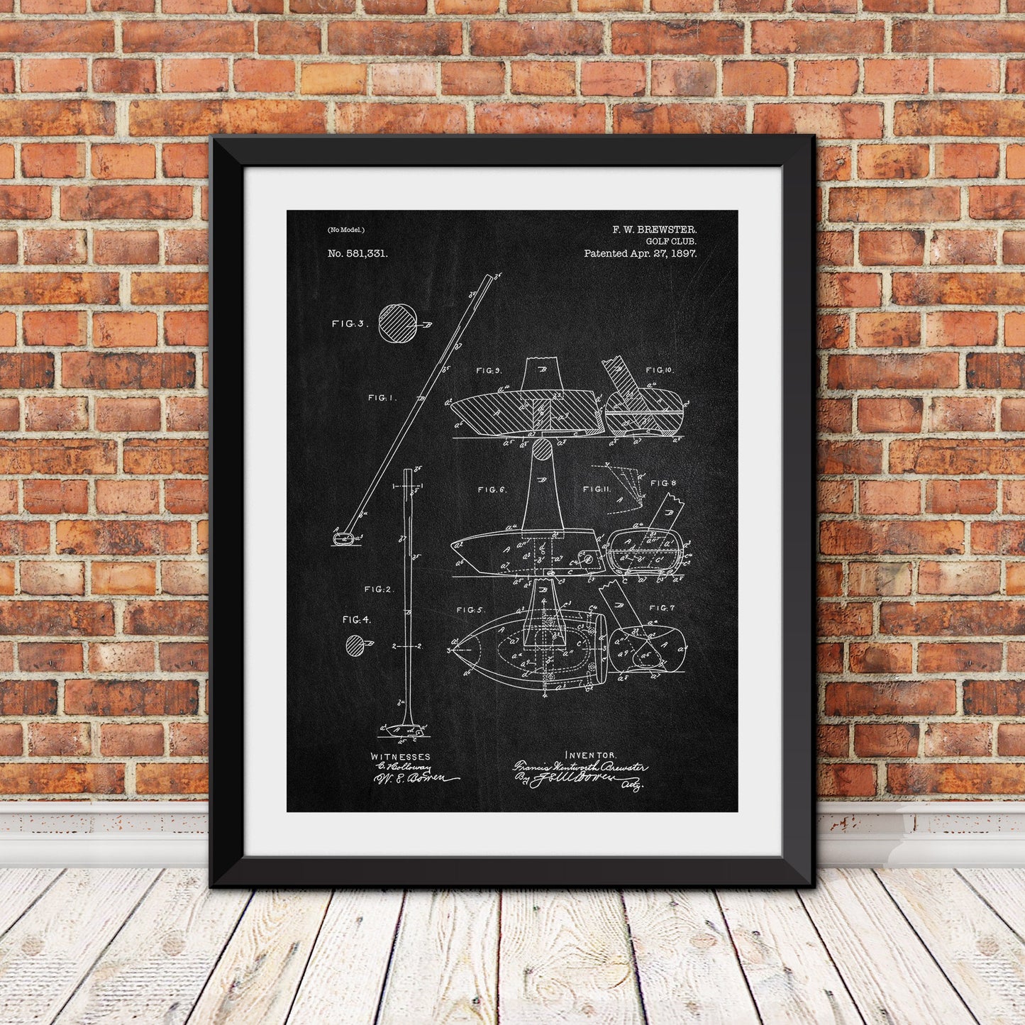 Golf Club Patent III Patent Print
