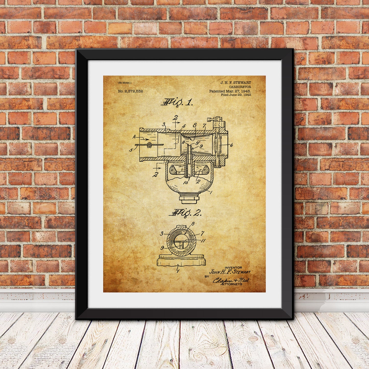 Harley Davidson Carburator Patent Patent Print