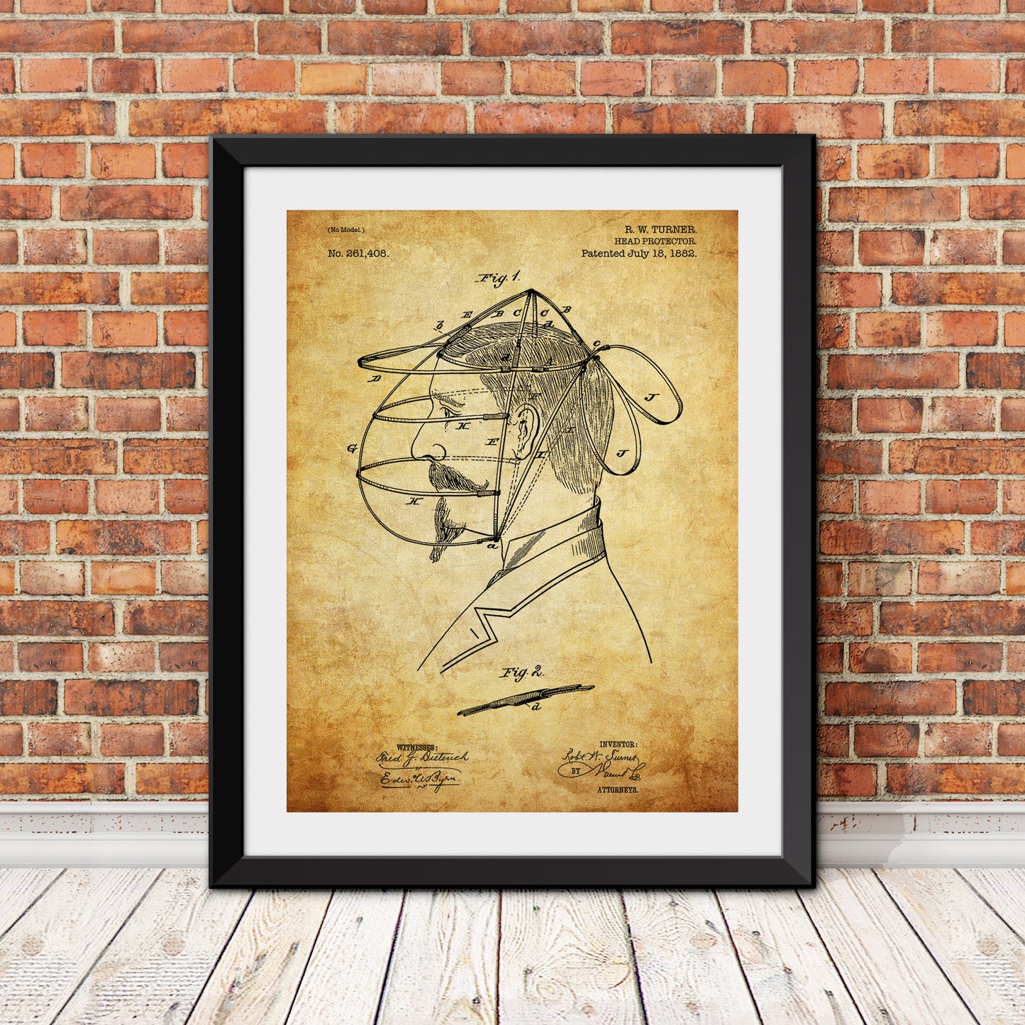 Baseball Head Protector Patent Patent Print