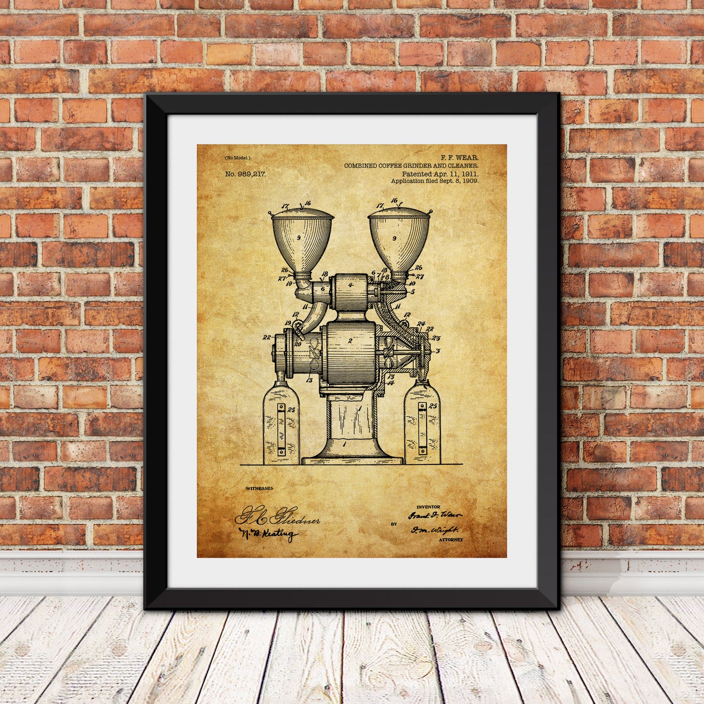 Coffee Grinder Patent Patent Print