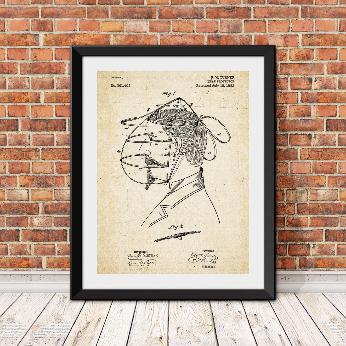Baseball Head Protector Patent Patent Print