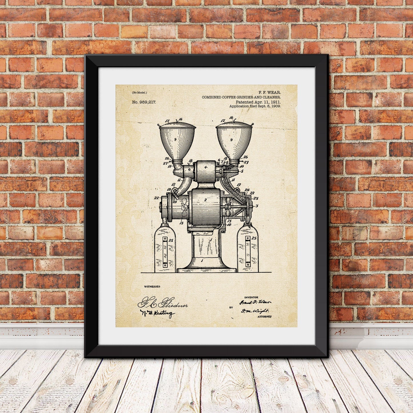 Coffee Grinder Patent Patent Print