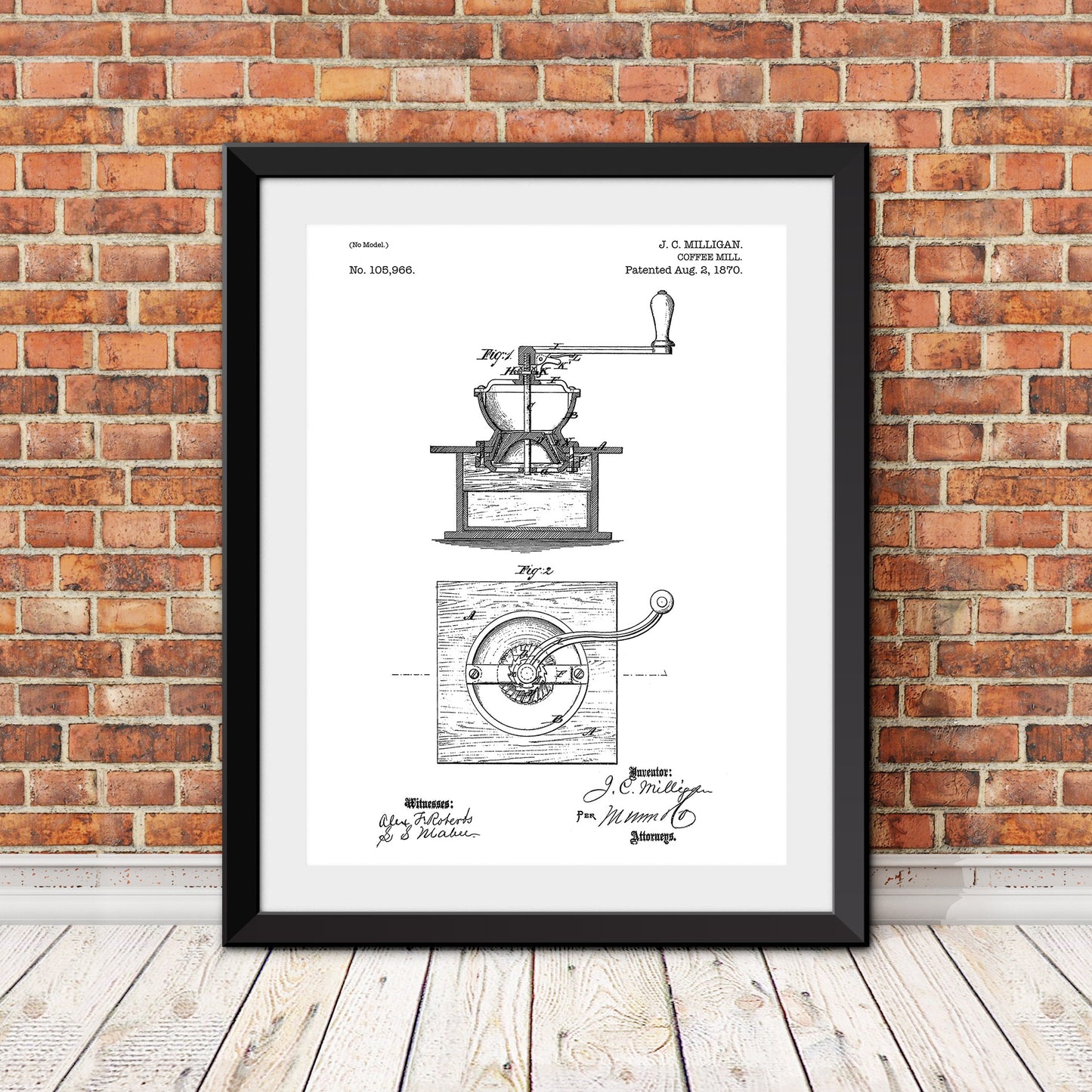 Coffee Mill Patents Patent Print