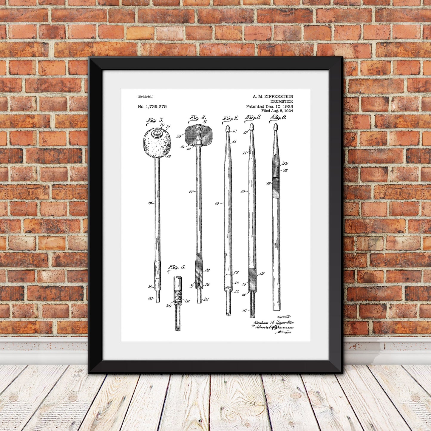 Dormfuly,Drums & Percussion: Drumsticks Patent Print