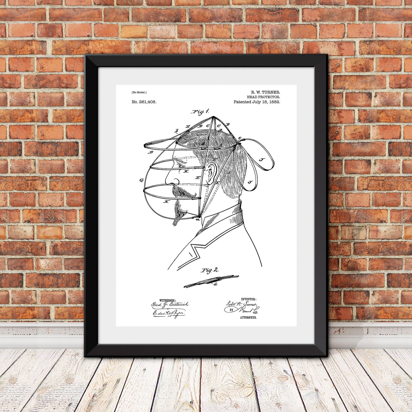 Baseball Head Protector Patent Patent Print