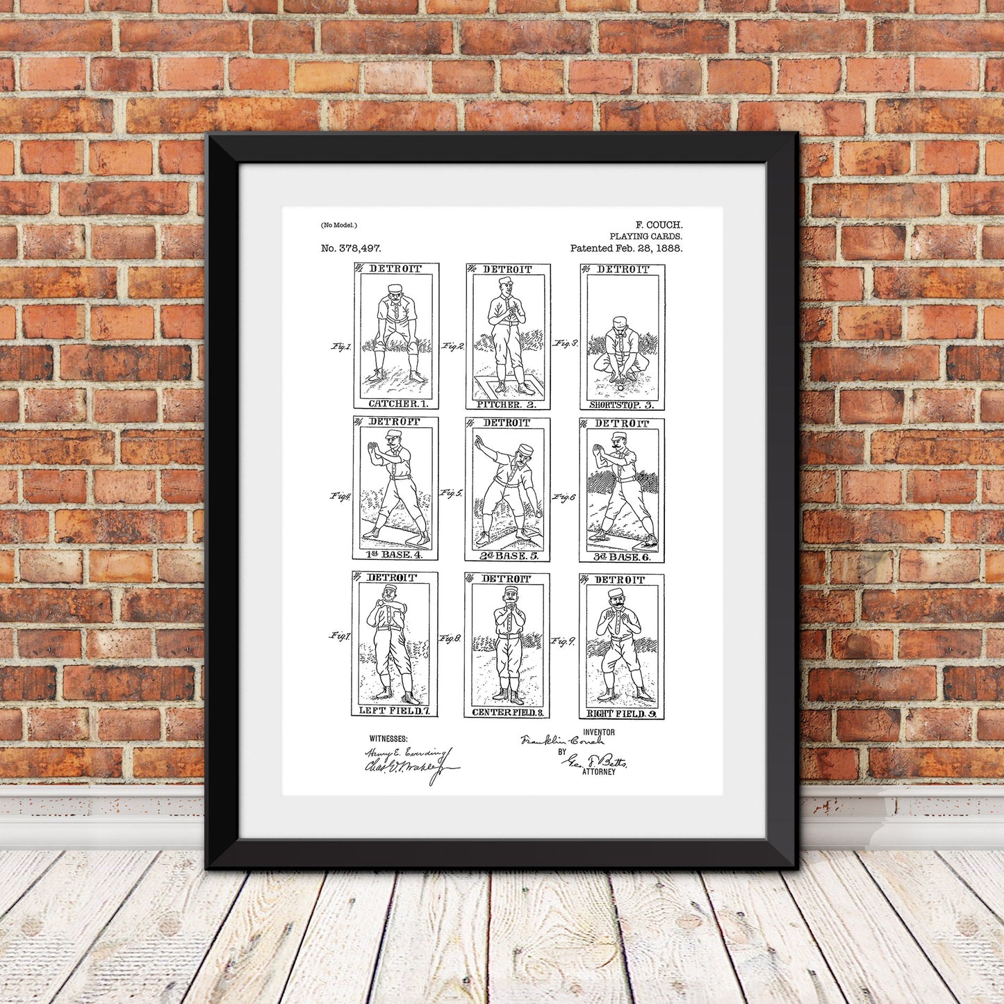 Players Cards Patent Print