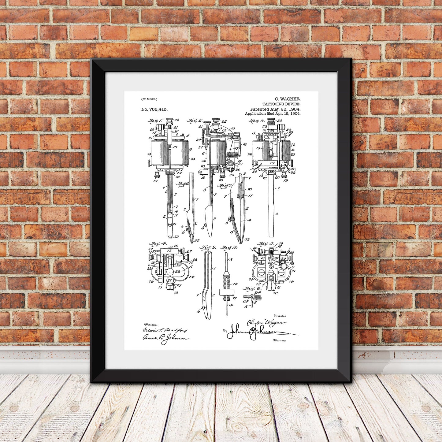 Tattooing Device Patent Patent Print
