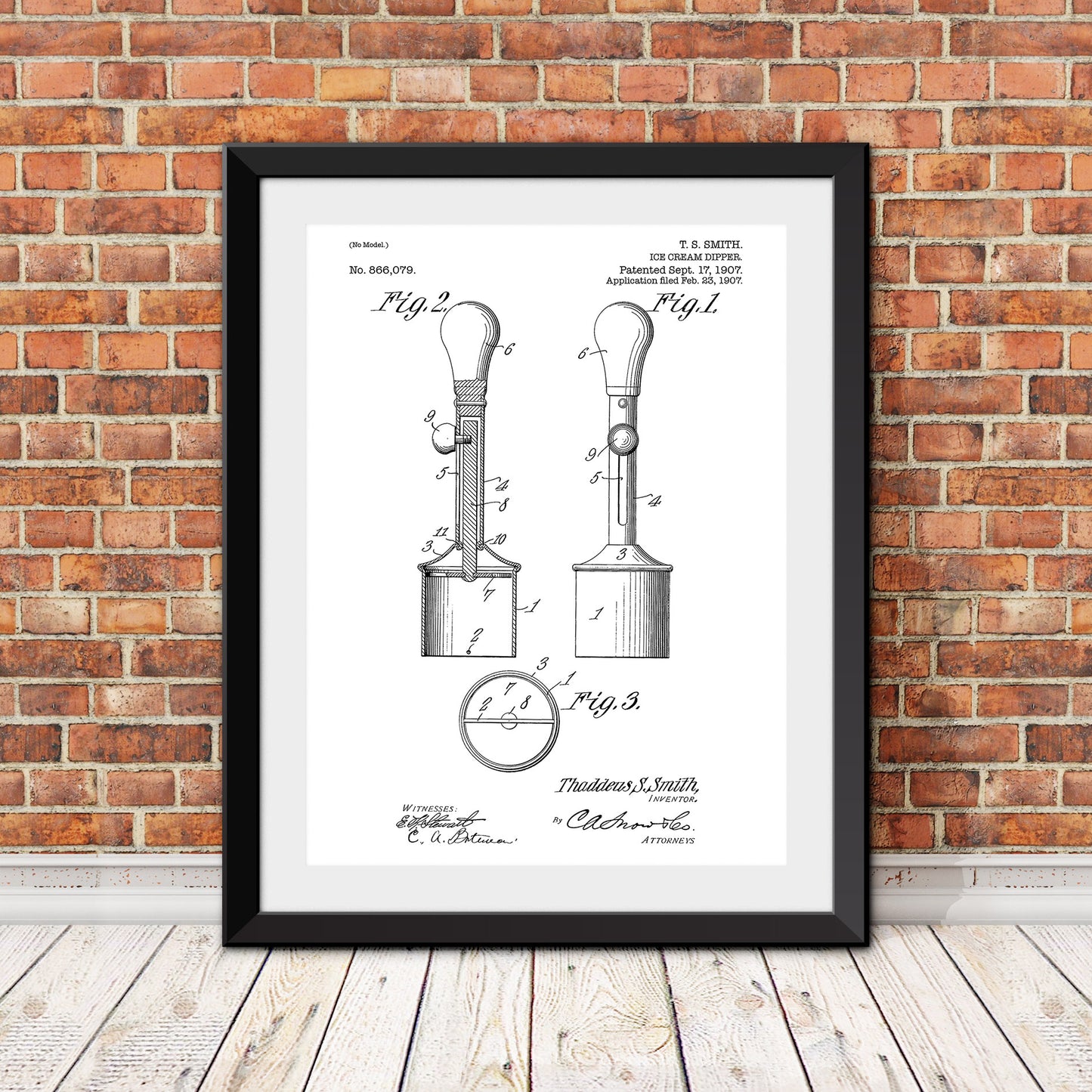 Ice Cream Dippers Patent Print