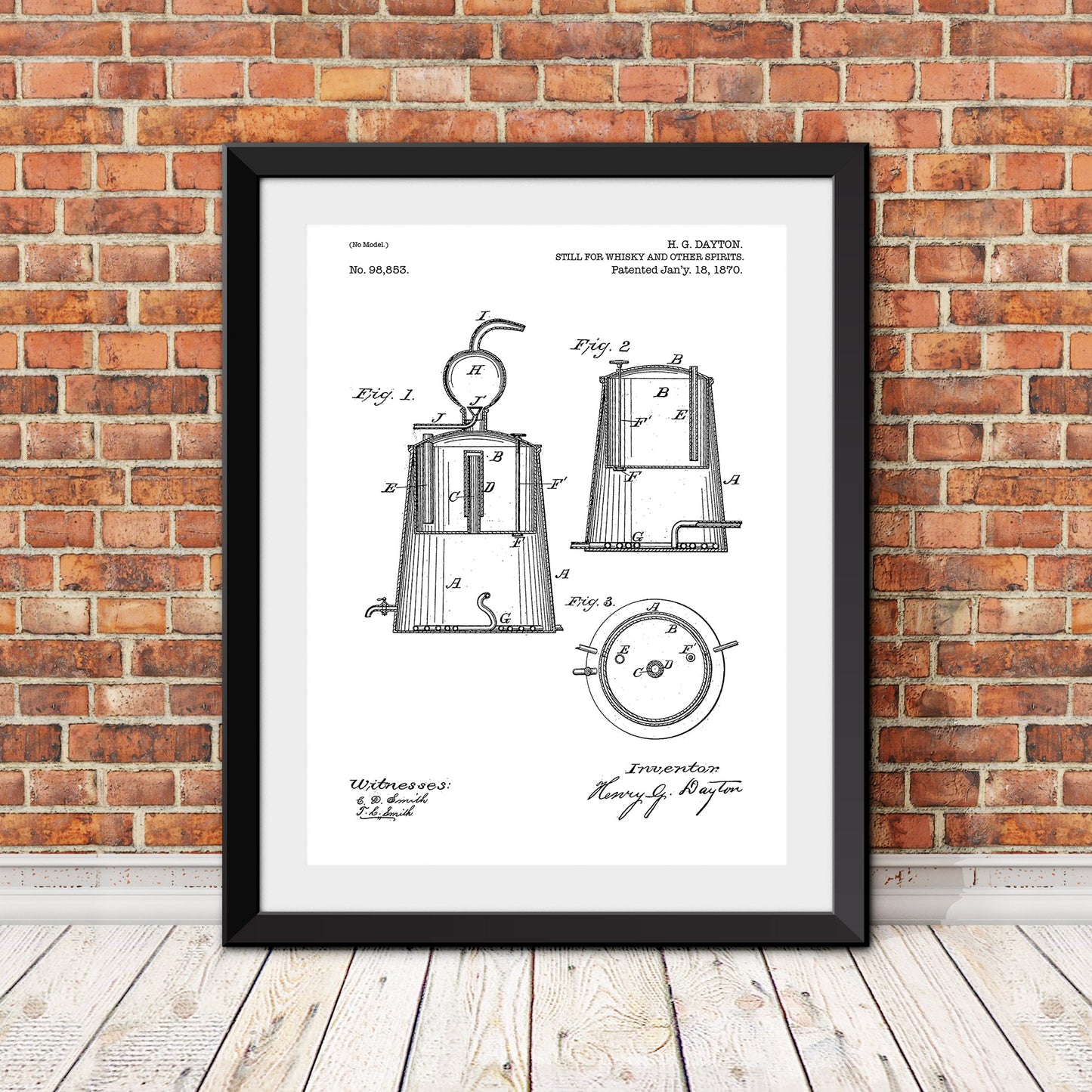 Still for Whiskey Patent Print