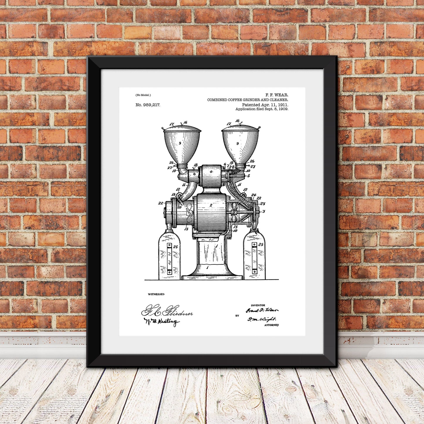 Coffee Grinder Patent Patent Print