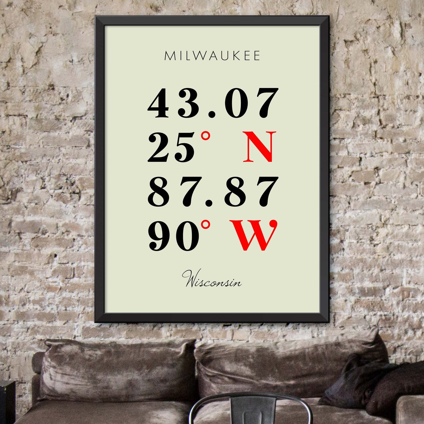 Milwaukee Coordinate Map