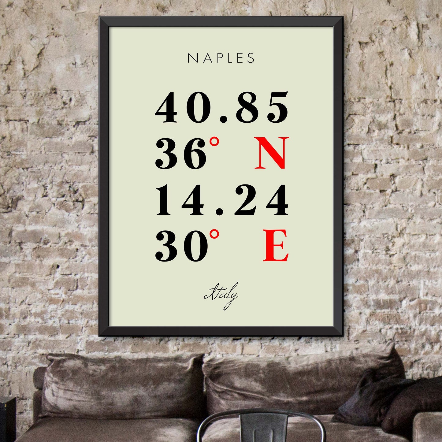 Naples Coordinate Map