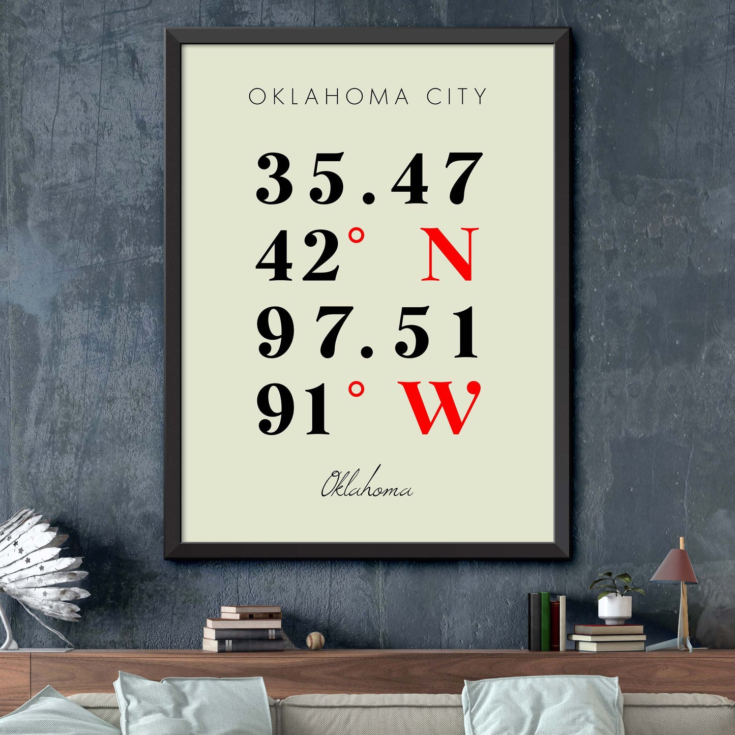 Oklahoma-City Coordinate Map