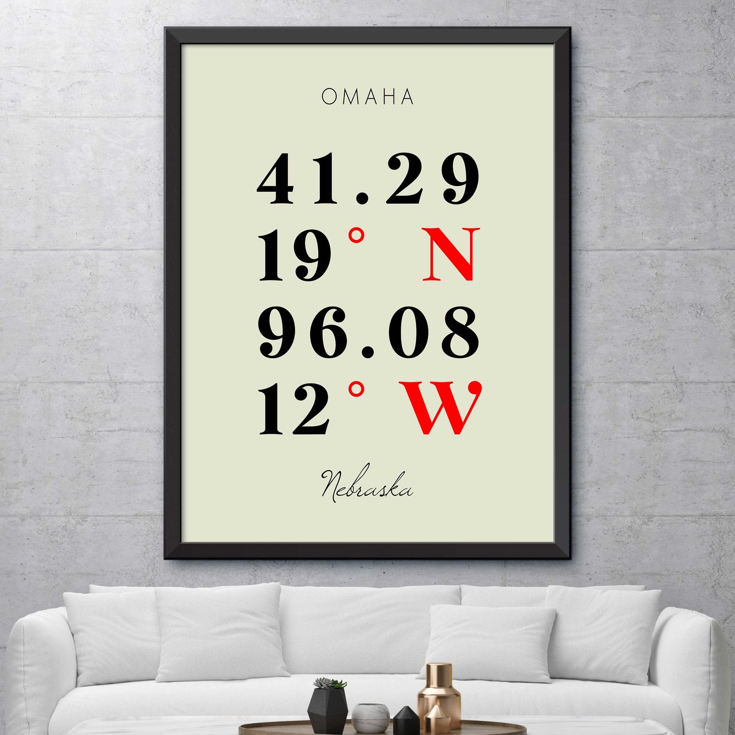 Omaha Coordinate Map