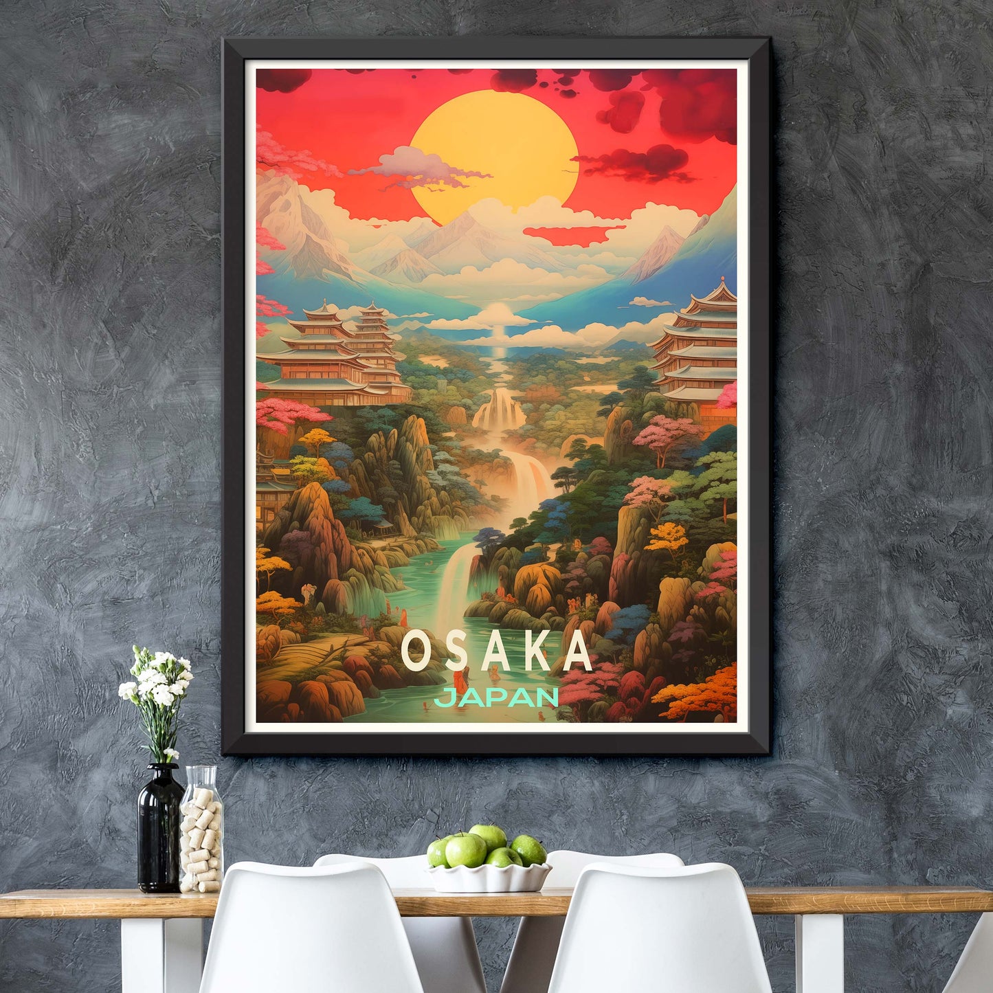 Osaka Japan Travel Print