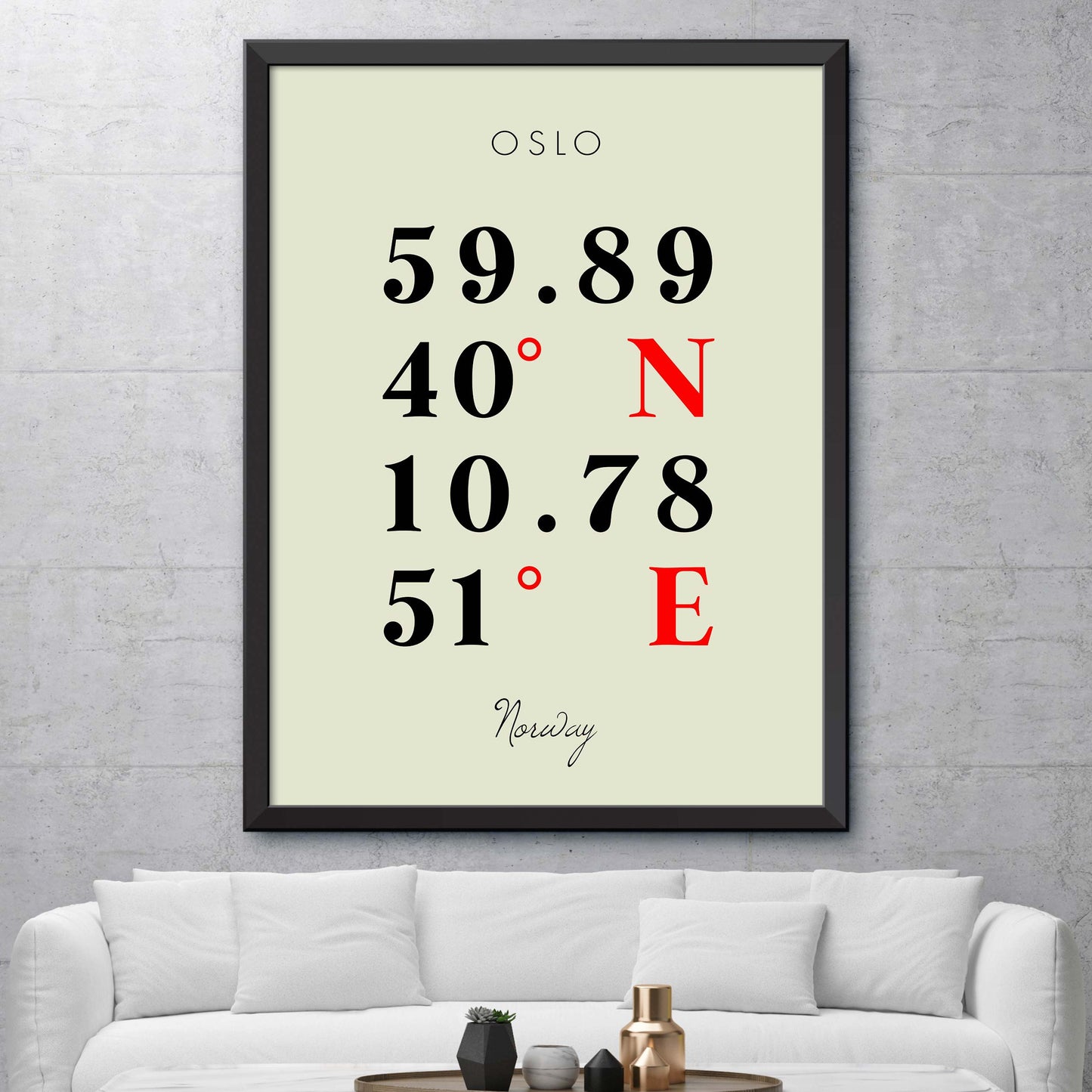 Oslo Coordinate Map