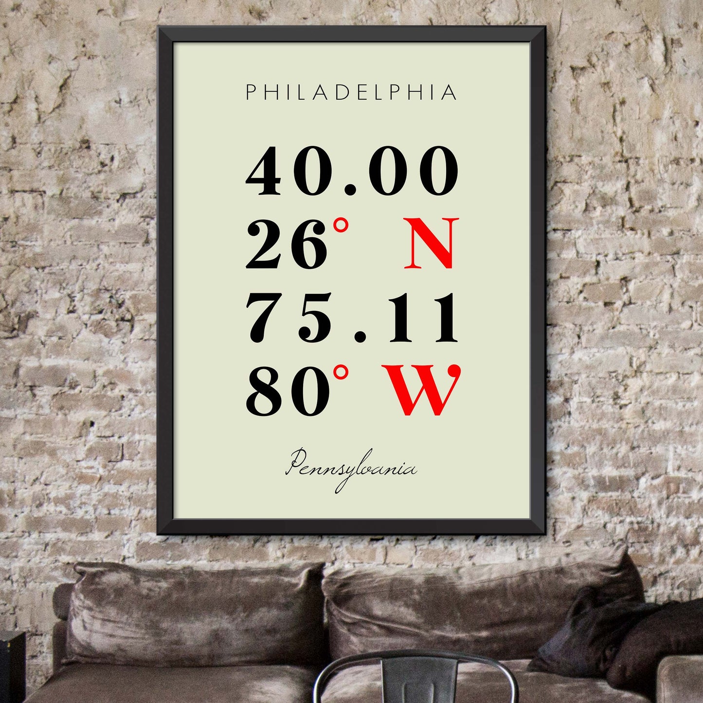 Philadelphia Coordinate Map