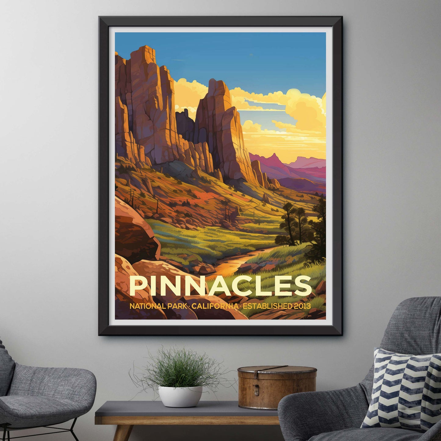 Pinnacles, National Park Print