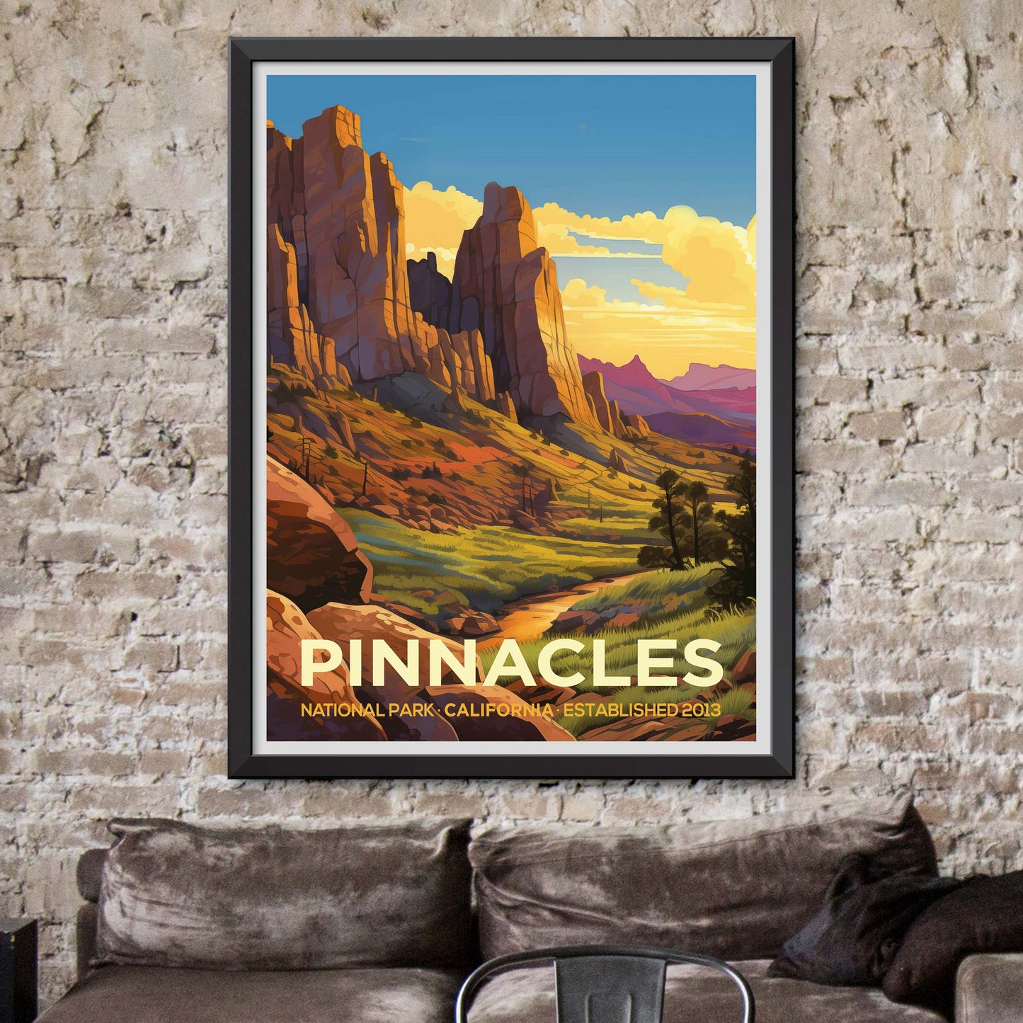 Pinnacles, National Park Print