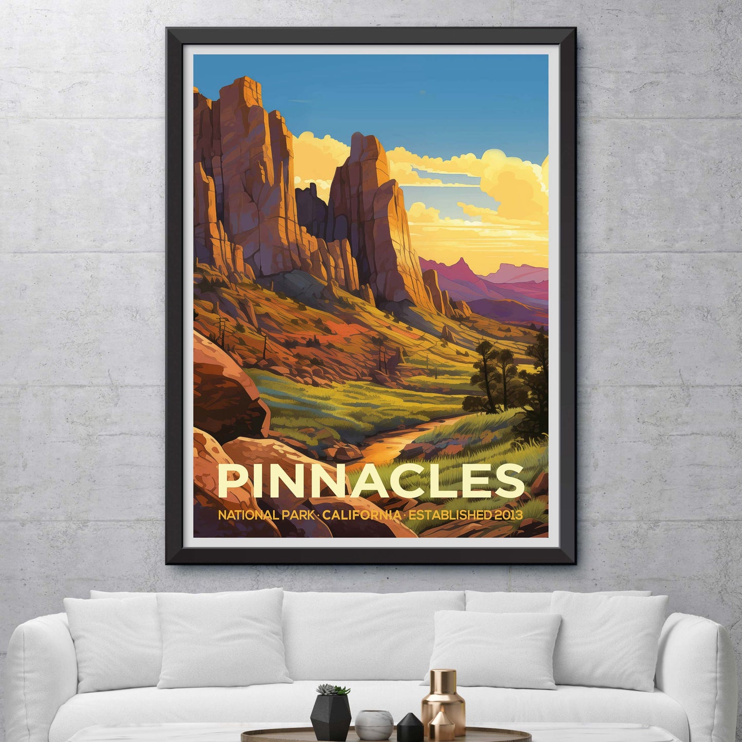 Pinnacles, National Park Print