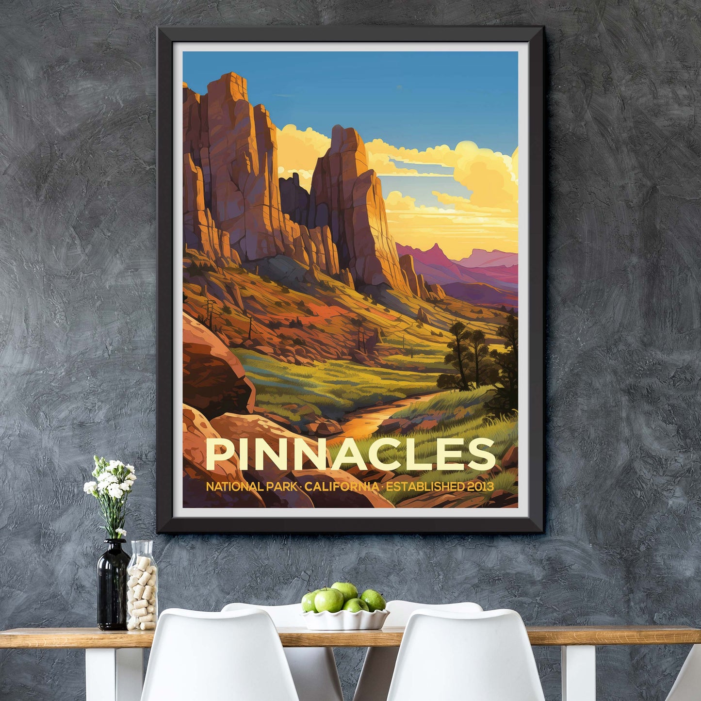 Pinnacles, National Park Print