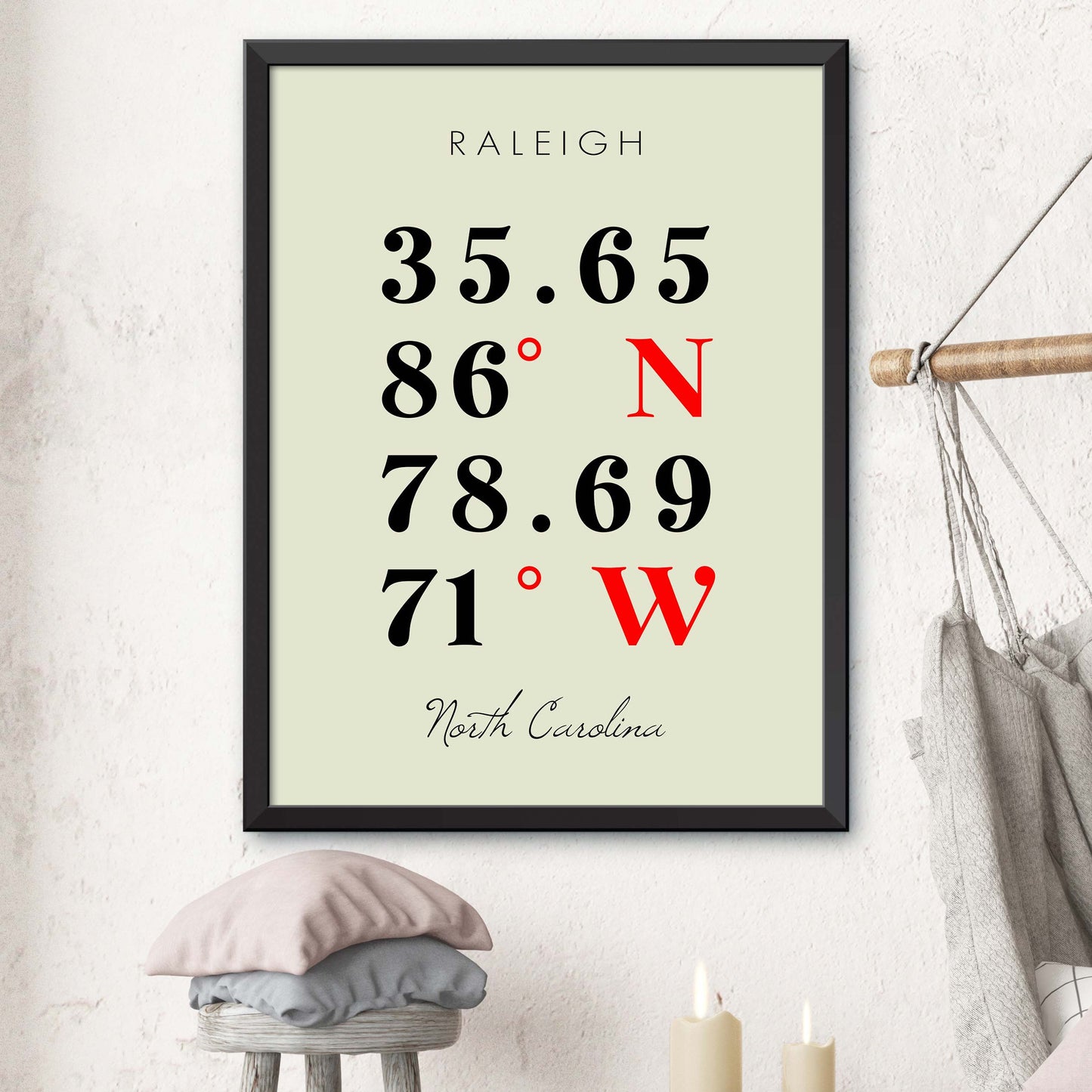 Raleigh Coordinate Map