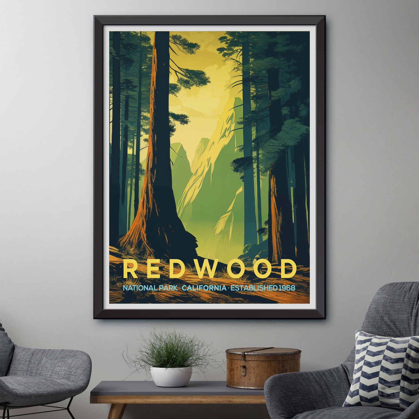 California Redwood Tree Canvas and Wall Decor