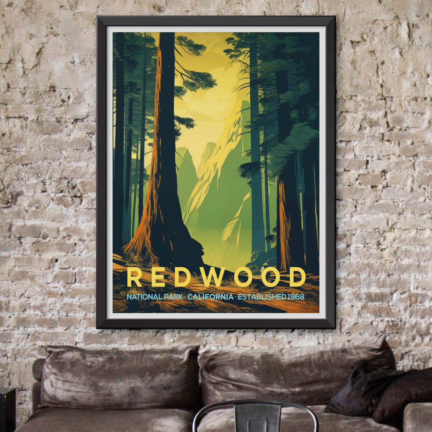 California Redwood Tree Canvas and Wall Decor