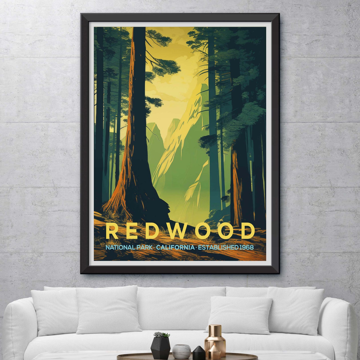 California Redwood Tree Canvas and Wall Decor